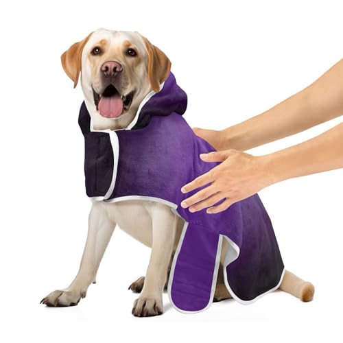 Royal Purple Black Gradient Bademantel für Hunde und Katzen mit Magie Aufkleber Kragen Hundebademantel Handtuch Saugfähig Schnell Trocknend Hundebadezubehör S Royal Purple Black Gradient Bademantel für Hunde und Katzen mit Magie Aufkleber Kragen Hundebademantel Handtuch Saugfähig Schnell Trocknend Hundebadezubehör S von CHIFIGNO