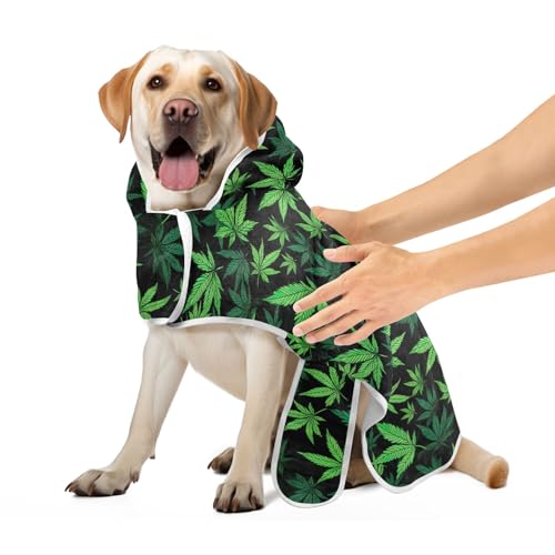 Tropische grüne Palmblätter, leichter Hundemantel, Hundehandtuch, niedlich, schnell trocknend, Größe S Tropische grüne Palmblätter, leichter Hundemantel, Hundehandtuch, niedlich, schnell trocknend, Größe S von CHIFIGNO