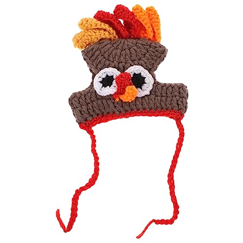 CHILDWEET 1 x gestrickter Truthahn-Hut, Haustier-Kostüm, Truthahn-Kostüm, Katze, Erntedankfest, Hundezubehör, Halloween-Requisiten, Kostüm, Pudel, Hundehut, Garn, Spielzeug, Kind, Katze CHILDWEET 1 x gestrickter Truthahn-Hut, Haustier-Kostüm, Truthahn-Kostüm, Katze, Erntedankfest, Hundezubehör, Halloween-Requisiten, Kostüm, Pudel, Hundehut, Garn, Spielzeug, Kind, Katze von CHILDWEET