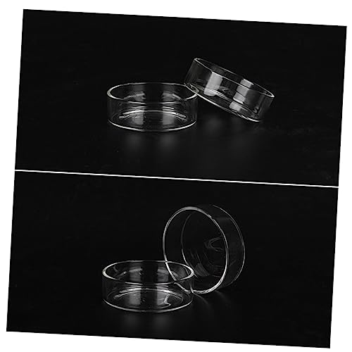 CHILDWEET Mehrzweck-Futternapf-Set für Garnelen 5-teilig Glas-Futterbecken für Garnelen zur Fütterung von Fischen und Reptilien im Garnelenbecken von CHILDWEET