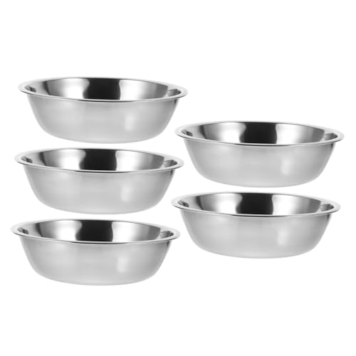 CHILDWEET 5st Futternapf Für Haustiere Behälter Für Kätzchennäpfe Fressnapf Für Welpen Kleine Hundenäpfe Futternapf Für Katzen Katzennäpfe Aus Metall Wasserschale Rostfreier Stahl Haushalt CHILDWEET 5st Futternapf Für Haustiere Behälter Für Kätzchennäpfe Fressnapf Für Welpen Kleine Hundenäpfe Futternapf Für Katzen Katzennäpfe Aus Metall Wasserschale Rostfreier Stahl Haushalt von CHILDWEET