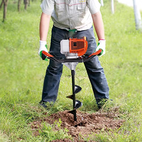 CHIMHOON 2.3PS Benzin Erdbohrer Erdbohrgerät Erdlochbohrer Pfahlbohrer Eisbohrer 3 Bohrer Set Geeignet für die Installation von Zaunpfählen, Versorgungsmasten, Bäumen und Sträuchern CHIMHOON 2.3PS Benzin Erdbohrer Erdbohrgerät Erdlochbohrer Pfahlbohrer Eisbohrer 3 Bohrer Set Geeignet für die Installation von Zaunpfählen, Versorgungsmasten, Bäumen und Sträuchern von CHIMHOON