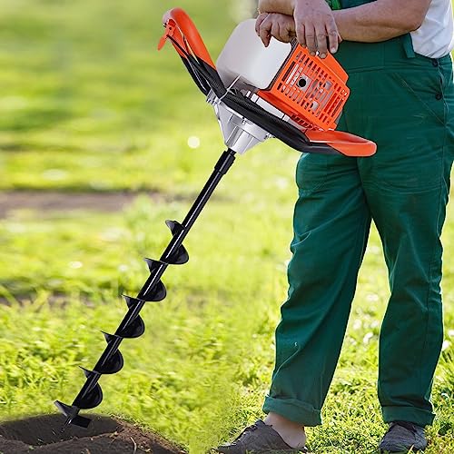 CHIMHOON Benzin Erdbohrer Benzin-Pfostenlochbohrer, Erdbohrer, Zaunbohrer mit 3 Bohrern 100/150/200 mm Universal-Gartenerdebohrer mit 20MM Durchmesser Abtriebswelle CHIMHOON Benzin Erdbohrer Benzin-Pfostenlochbohrer, Erdbohrer, Zaunbohrer mit 3 Bohrern 100/150/200 mm Universal-Gartenerdebohrer mit 20MM Durchmesser Abtriebswelle von CHIMHOON