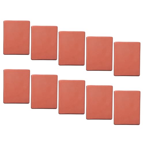 CHIZISX 10 Pack Dekoratives Ziegelmodell Für Schildkrötenpanzer Aquarium Hausgarten Tonstein Für Schildkrötenpanzer Gartenlandschaft Dekoration von CHIZISX