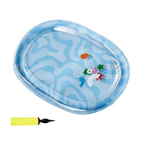 CHIZISX Aufblasbare Haustier-Kühlmatte für heißes Wetter, verdicktes PVC-Design, Wassermatte für Hunde, Katzen, Kleintiere, Kühlkissen von CHIZISX