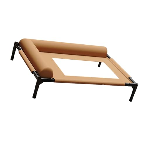 CHIZISX Erhöhtes Haustierbett mit L-förmigem Kissen, atmungsaktives Netz, kauresistentes Design, Stahlrahmen, für drinnen und draußen, erhöhtes Hundebett mit L-förmigem Kissen CHIZISX Erhöhtes Haustierbett mit L-förmigem Kissen, atmungsaktives Netz, kauresistentes Design, Stahlrahmen, für drinnen und draußen, erhöhtes Hundebett mit L-förmigem Kissen von CHIZISX