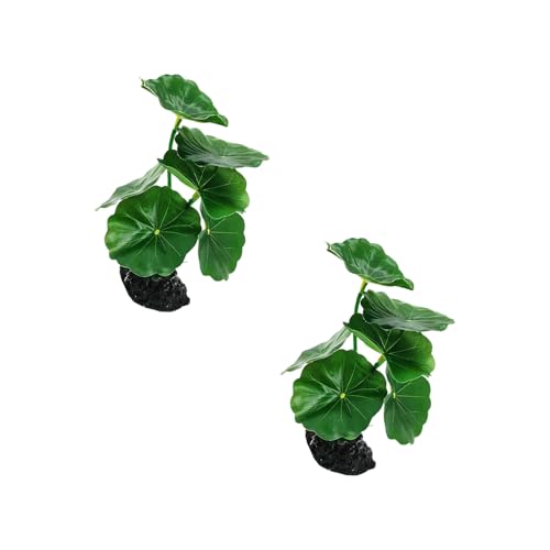 CHIZISX Fishtank Künstliche Pflanzenlandschaft Fischtanks Dekorationen Für Aquarien Terrarium Garnelenblatt Ornamente Lebensraum Fischtanks Dekorationen von CHIZISX