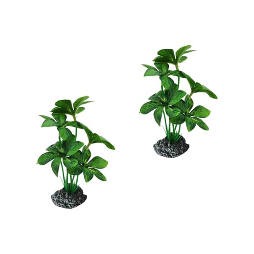 CHIZISX Fishtank Künstliche Pflanzenlandschaft Fischtanks Dekorationen Für Aquarien Terrarium Garnelenblatt Ornamente Lebensraum Fischtanks Dekorationen von CHIZISX