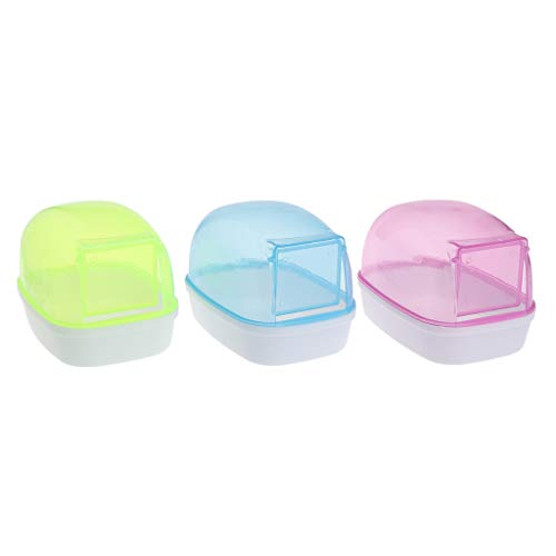 CHIZISX Hamster Sandbad Dusche WC Bett Sandbehälter Badewanne für kleine Mäuse Igel Hamster CHIZISX Hamster Sandbad Dusche WC Bett Sandbehälter Badewanne für kleine Mäuse Igel Hamster von CHIZISX