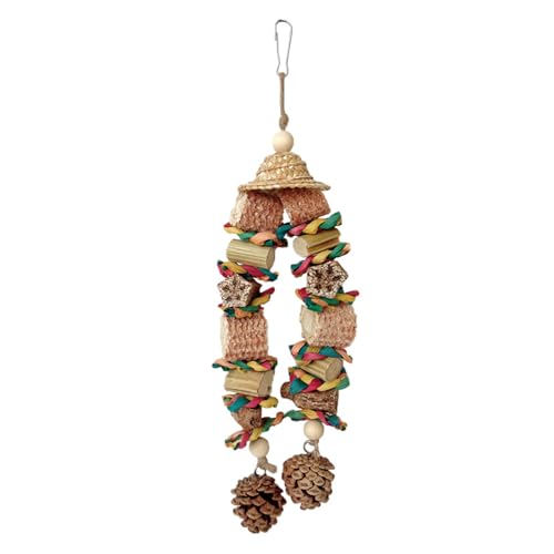 CHIZISX Haustier Vogel Kauen Spielzeug Natürliche Gras Holz Maiskolben Für Nymphensittich Conure Kakadus Zähne Schleifen Spielzeug Für Käfig Vogel CHIZISX Haustier Vogel Kauen Spielzeug Natürliche Gras Holz Maiskolben Für Nymphensittich Conure Kakadus Zähne Schleifen Spielzeug Für Käfig Vogel von CHIZISX