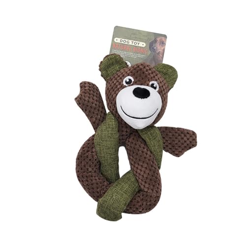 CHIZISX Hundespielzeug, quietschendes Apportierspielzeug, lustiges Spiel für Hunde, Zahnen, Kauspielzeug für Hunde, Cartoon-Bär-Spielzeug für den Innenbereich CHIZISX Hundespielzeug, quietschendes Apportierspielzeug, lustiges Spiel für Hunde, Zahnen, Kauspielzeug für Hunde, Cartoon-Bär-Spielzeug für den Innenbereich von CHIZISX