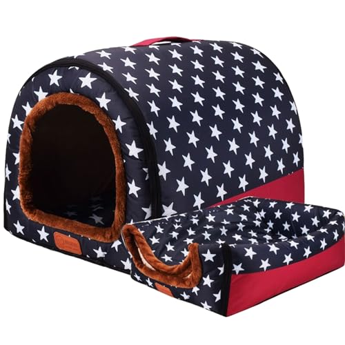 CHIZISX Katzenbett, Katzenbett für den Innenbereich, für kleine Hunde, warmes Bett, Haustierzelt, Bett, Kätzchenhöhle, dickes Kissen, für den Innenbereich CHIZISX Katzenbett, Katzenbett für den Innenbereich, für kleine Hunde, warmes Bett, Haustierzelt, Bett, Kätzchenhöhle, dickes Kissen, für den Innenbereich von CHIZISX