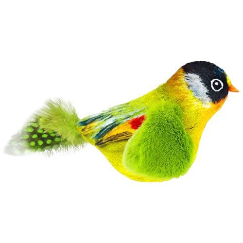 CHIZISX Katzenspielzeug, Plüsch, lustige Vogelform, Katzenspielzeug für Haustierübungen mit realistischen Vogelgeräuschen, laufende Vögel, Katzenspielzeug, für den Innenbereich CHIZISX Katzenspielzeug, Plüsch, lustige Vogelform, Katzenspielzeug für Haustierübungen mit realistischen Vogelgeräuschen, laufende Vögel, Katzenspielzeug, für den Innenbereich von CHIZISX