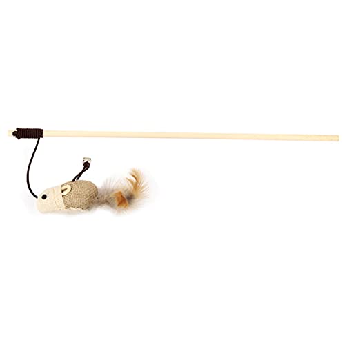 CHIZISX Katzenspielzeug, lustiges Spielzeug für Katzen, Spielzeug mit Holzstab, interaktives Spielzeug für Indoor-Katzen CHIZISX Katzenspielzeug, lustiges Spielzeug für Katzen, Spielzeug mit Holzstab, interaktives Spielzeug für Indoor-Katzen von CHIZISX