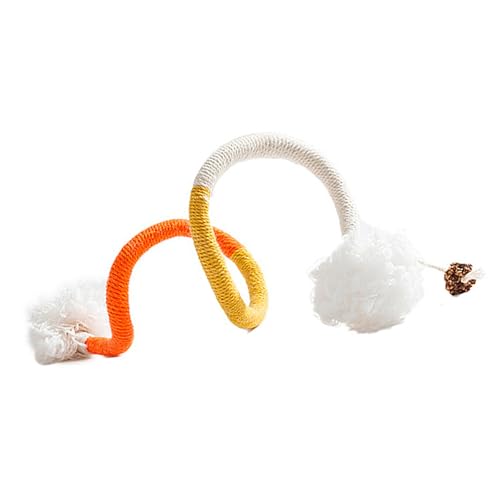CHIZISX Katzenspielzeug, verspieltes Baumwollseil, Katzenspielzeug, Spielzeug für den Innenbereich, Kauspielzeug, Jagd, Zahnen, Katzen, necken CHIZISX Katzenspielzeug, verspieltes Baumwollseil, Katzenspielzeug, Spielzeug für den Innenbereich, Kauspielzeug, Jagd, Zahnen, Katzen, necken von CHIZISX