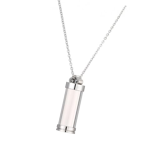 CHIZISX Verstellbare Kette, Asche-Halter, Urnenanhänger, Halskette, Gedenkschmuck für Asche, Andenken, Geschenk, personalisierbar, Gedenkurnen-Halskette CHIZISX Verstellbare Kette, Asche-Halter, Urnenanhänger, Halskette, Gedenkschmuck für Asche, Andenken, Geschenk, personalisierbar, Gedenkurnen-Halskette von CHIZISX