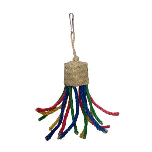 CHIZISX Vogelspielzeug, Kleintier-Kauspielzeug für Vögel, Papageien, Kauspielzeug, Maisblätter, buntes Seil zum Kauen, Zähneknirschen CHIZISX Vogelspielzeug, Kleintier-Kauspielzeug für Vögel, Papageien, Kauspielzeug, Maisblätter, buntes Seil zum Kauen, Zähneknirschen von CHIZISX