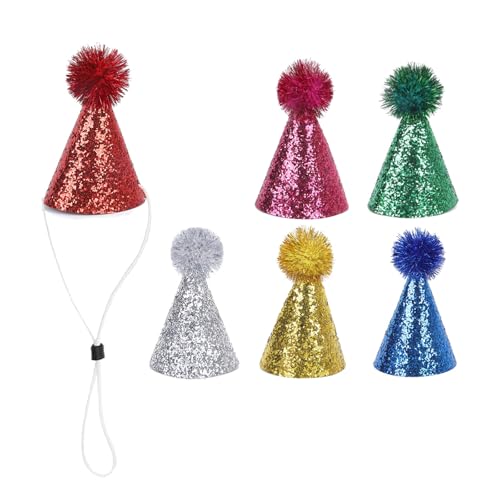 Glitzernder Haustier-Partyhut mit verstellbarem Seil, bequemer Festivalhut für Hunde, Katzen, Festivals, Anlässe, Fotografie, Kopfbedeckung, Haustiergeburtstag Glitzernder Haustier-Partyhut mit verstellbarem Seil, bequemer Festivalhut für Hunde, Katzen, Festivals, Anlässe, Fotografie, Kopfbedeckung, Haustiergeburtstag von CHIZISX