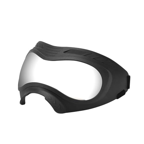 Hundesonnenbrille mit verstellbarem, elastischem Gürtel, UV400-Schutz, bruchsichere Polycarbonat-Schutzbrille, modisch, für den täglichen Gebrauch, für Haustierbrillen für Reisen von CHIZISX