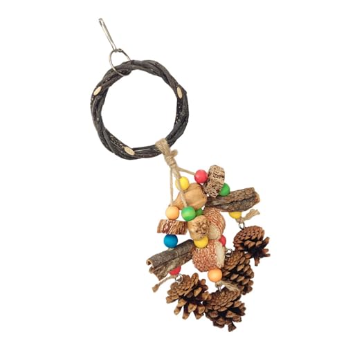 Multifunktionales Vogelspielzeug aus Holz für Übungen, Kauen, Klettern, Schaukel, Aktivität, verschiedene Perlen, Kaubar, Kletterstange für Nymphensittiche Multifunktionales Vogelspielzeug aus Holz für Übungen, Kauen, Klettern, Schaukel, Aktivität, verschiedene Perlen, Kaubar, Kletterstange für Nymphensittiche von CHIZISX
