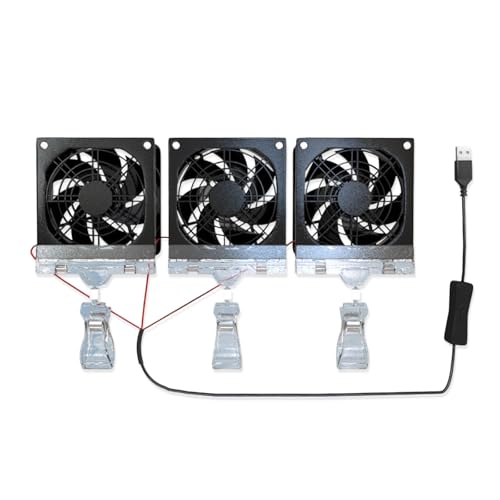 Ventilator für Wassertanks Aquarium Tanks Kühler Aquarien Kühlventilatoren USB FishTank Cooling Marine Leise Aquarium Fan von CHIZISX
