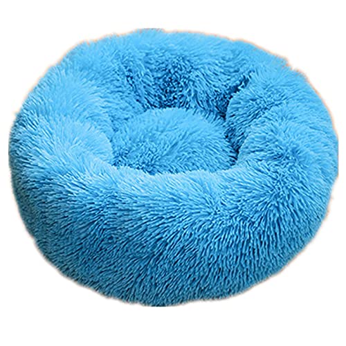 CHNNO1 40/60/80/100 cm rundes Kissen für Welpen, superweiches Plüschkissen, tragbares Tierschlafzubehör, Katzen-Winter-Wärmebett, 40 cm, Blau CHNNO1 40/60/80/100 cm rundes Kissen für Welpen, superweiches Plüschkissen, tragbares Tierschlafzubehör, Katzen-Winter-Wärmebett, 40 cm, Blau von CHNNO1