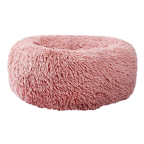 CHNNO1 40/60/80/100 cm rundes Kissen für Welpen, superweiches Plüschkissen für Hundehütte, tragbares Tierschlafzubehör, Katze, Winter, Warmbett, 40 cm, Rosa CHNNO1 40/60/80/100 cm rundes Kissen für Welpen, superweiches Plüschkissen für Hundehütte, tragbares Tierschlafzubehör, Katze, Winter, Warmbett, 40 cm, Rosa von CHNNO1