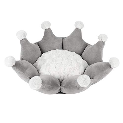CHNNO1 Haustier-Hundebett, modisch, Krone, super weich, universal, Katzenbett, Katzen- und Hundesofa, kleines Hundezubehör, Zubehör, Bett, Hund, Grau CHNNO1 Haustier-Hundebett, modisch, Krone, super weich, universal, Katzenbett, Katzen- und Hundesofa, kleines Hundezubehör, Zubehör, Bett, Hund, Grau von CHNNO1