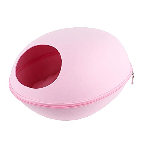 CHNNO1 Hund Katzenbett Höhle Schlafsack Filztuch Haustierhaus Nest Katzenkorb Produkt mit Kissen Katze Tierbedarf CHNNO1 Hund Katzenbett Höhle Schlafsack Filztuch Haustierhaus Nest Katzenkorb Produkt mit Kissen Katze Tierbedarf von CHNNO1