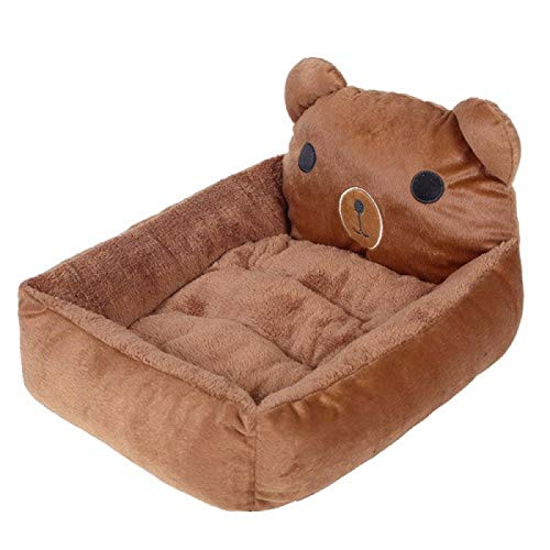 CHNNO1 Niedliche Cartoon-Katzen-Matratze, bequem, warm, weiches Wollbett, kleines Haustier, Hund, Katze, Katze, waschbar, M42 x 48 cm, brauner Bär CHNNO1 Niedliche Cartoon-Katzen-Matratze, bequem, warm, weiches Wollbett, kleines Haustier, Hund, Katze, Katze, waschbar, M42 x 48 cm, brauner Bär von CHNNO1