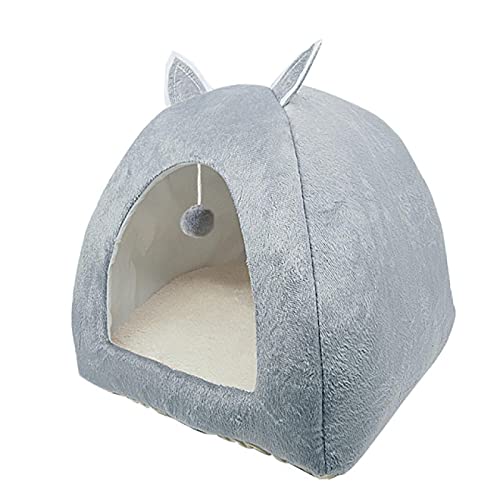 CHNNO1 Niedliches Katzenbett Indoor Kätzchen Haus Warm Kätzchen Zwinger Faltbare Katzenhöhle Schlafen Plüsch Kissen Weiches Katzenhaus CHNNO1 Niedliches Katzenbett Indoor Kätzchen Haus Warm Kätzchen Zwinger Faltbare Katzenhöhle Schlafen Plüsch Kissen Weiches Katzenhaus von CHNNO1