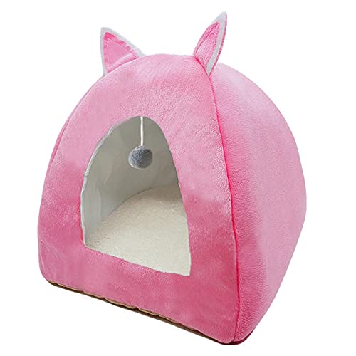 CHNNO1 Niedliches Katzenbett Indoor Kätzchen Haus Warm Kätzchen Zwinger Faltbare Katzenhöhle Schlafen Plüsch Kissen Weiches Katzenhaus CHNNO1 Niedliches Katzenbett Indoor Kätzchen Haus Warm Kätzchen Zwinger Faltbare Katzenhöhle Schlafen Plüsch Kissen Weiches Katzenhaus von CHNNO1