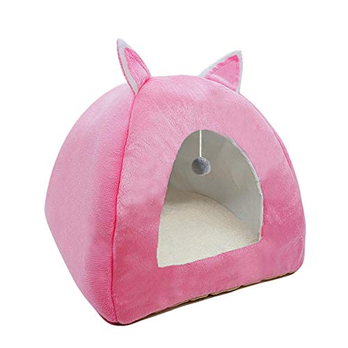 Katzenbett Winter Tiefschlaf Komfort Katzenkissen Produkt Kissen Korb Haustierzelt Bequem Höhlenbett Indoor M-fitfor3kgpet Rosa Katzenbett Winter Tiefschlaf Komfort Katzenkissen Produkt Kissen Korb Haustierzelt Bequem Höhlenbett Indoor M-fitfor3kgpet Rosa von CHNNO1
