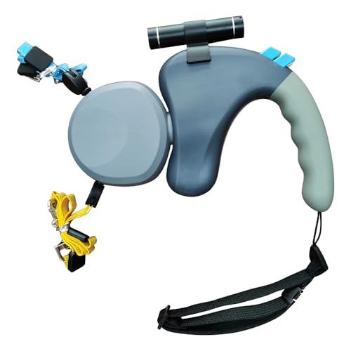 Langlebige, lange Hundeleine mit Doppelleinen, verstellbar, Nylon, einziehbar, für große Hunde, Grau 2 Langlebige, lange Hundeleine mit Doppelleinen, verstellbar, Nylon, einziehbar, für große Hunde, Grau 2 von CHNNO1