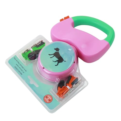 Langlebige, lange Hundeleine mit Doppelleinen, verstellbar, Nylon, einziehbar, für große Hunde, Rosa Langlebige, lange Hundeleine mit Doppelleinen, verstellbar, Nylon, einziehbar, für große Hunde, Rosa von CHNNO1