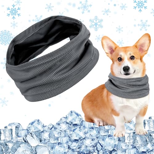Kühlhalsband für Hunde, Kühlendes Hundehalstuch, Kühlender Hundeschal, Kühlendes Hundehalsband Kühlend, Kühltuch Hund Halstuch Kühlend, Bandana Hunde Halstücher Kühlend, für Kühlung Hund im Sommer von CHONGQILAO
