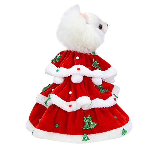 CHOSMO Weihnachten Hund Röcke Winter Haustier Mäntel Hundekleider Weihnachtskostüm Hund Yorkie Chihuahua Katze Kleidung Haustier Kleidung von CHOSMO