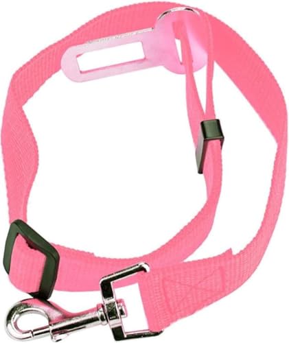 CHPN - Hunde Autoriem - Hundegürtel - Hundeleine - Autogurt - Sicherheitsgurt für Hunde - Rosa - Hund im Auto von CHPN