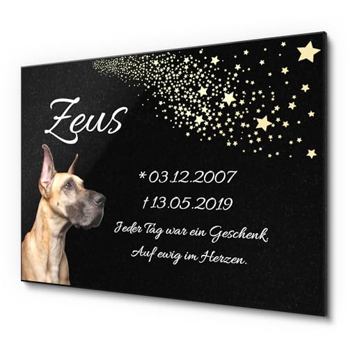 CHRISCK design Grabstein aus Granit für Hunde und Katzen mit einem schönen Text | Gedenktafel für EIN Urnengrab von Tieren | ideal als Andenken für den Innen- & Außenbereich in 40x30 cm CHRISCK design Grabstein aus Granit für Hunde und Katzen mit einem schönen Text | Gedenktafel für EIN Urnengrab von Tieren | ideal als Andenken für den Innen- & Außenbereich in 40x30 cm von CHRISCK design