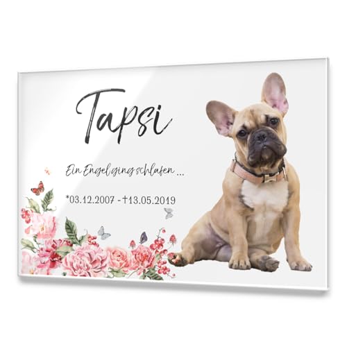CHRISCK design Premium Tier Grabstein aus edlem Hochglanz Acrylglas | 100% witterungsbeständig Grabplatten mit Foto Bild UV Druck 30x20 cm Gedenktafel für Haustiere Hunde Hund Katze CHRISCK design Premium Tier Grabstein aus edlem Hochglanz Acrylglas | 100% witterungsbeständig Grabplatten mit Foto Bild UV Druck 30x20 cm Gedenktafel für Haustiere Hunde Hund Katze von CHRISCK design