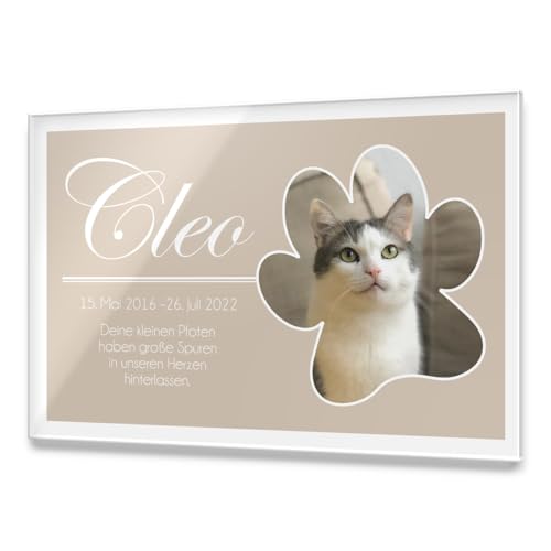 CHRISCK design Premium Tier Grabstein aus edlem Hochglanz Acrylglas | 100% witterungsbeständig Grabplatten mit Foto Bild UV Druck 30x20 cm Gedenktafel für Haustiere Hunde Hund Katze CHRISCK design Premium Tier Grabstein aus edlem Hochglanz Acrylglas | 100% witterungsbeständig Grabplatten mit Foto Bild UV Druck 30x20 cm Gedenktafel für Haustiere Hunde Hund Katze von CHRISCK design
