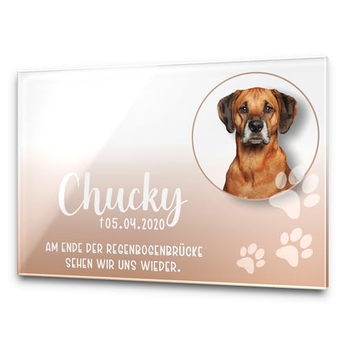CHRISCK design Premium Tier Grabstein aus edlem Hochglanz Acrylglas | 100% witterungsbeständig Grabplatten mit Foto Bild UV Druck 30x20 cm Gedenktafel für Haustiere Hunde Hund Katze CHRISCK design Premium Tier Grabstein aus edlem Hochglanz Acrylglas | 100% witterungsbeständig Grabplatten mit Foto Bild UV Druck 30x20 cm Gedenktafel für Haustiere Hunde Hund Katze von CHRISCK design
