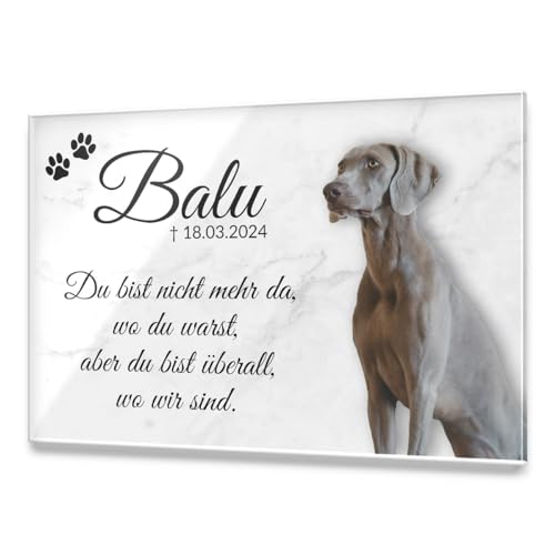 CHRISCK design Premium Tier Grabstein aus edlem Hochglanz Acrylglas | 100% witterungsbeständig Grabplatten mit Foto Bild UV Druck 30x20 cm Gedenktafel für Haustiere Hunde Hund Katze CHRISCK design Premium Tier Grabstein aus edlem Hochglanz Acrylglas | 100% witterungsbeständig Grabplatten mit Foto Bild UV Druck 30x20 cm Gedenktafel für Haustiere Hunde Hund Katze von CHRISCK design