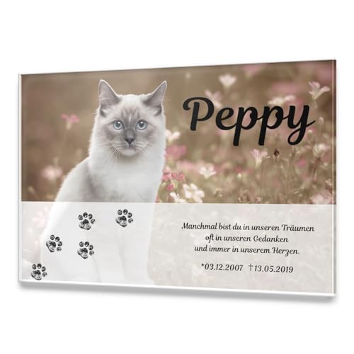 CHRISCK design Premium Tier Grabstein aus edlem Hochglanz Acrylglas | 100% witterungsbeständig Grabplatten mit Foto Bild UV Druck 30x20 cm Gedenktafel für Haustiere Hunde Hund Katze CHRISCK design Premium Tier Grabstein aus edlem Hochglanz Acrylglas | 100% witterungsbeständig Grabplatten mit Foto Bild UV Druck 30x20 cm Gedenktafel für Haustiere Hunde Hund Katze von CHRISCK design