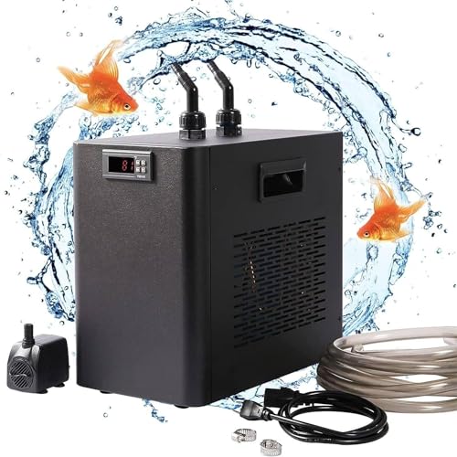 CHRISK Aquarium Wasserkühler, Wasserkühlkühlsystem, Fischtank Wasserkühler ruhiger Haushaltsaquariumkühlungsmaschine,160L von CHRISK