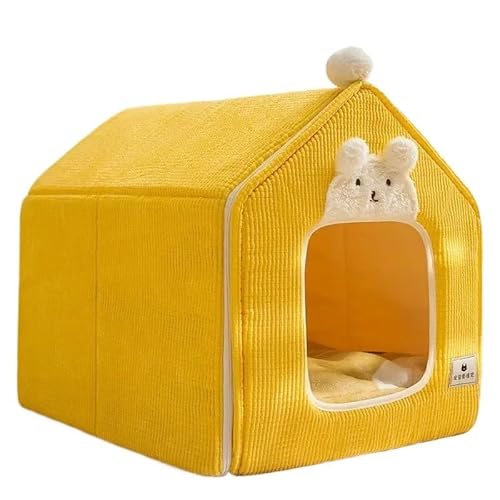 Faltbare Hundehütte Zwinger Bett Matte für kleine mittelgroße Hunde Katzen Winter warmes Katzenbett Nest Haustierprodukte Korb Haustiere Welpenhöhle Sofa (Farbe: 11, Größe: L innerhalb 14 kg Haustier) von CHRISK