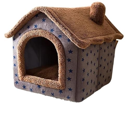 Faltbare Hundehütte Zwinger Bett Matte für kleine mittelgroße Hunde Katzen Winter warmes Katzenbett Nest Haustierprodukte Korb Haustiere Welpenhöhle Sofa (Farbe: 15, Größe: S innerhalb 3,5 kg von CHRISK