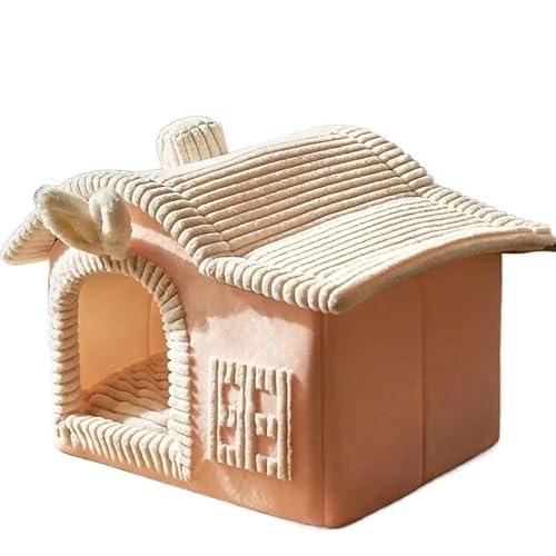 Faltbare Hundehütte Zwinger Bett Matte für kleine mittelgroße Hunde Katzen Winter warmes Katzenbett Nest Haustierprodukte Korb Haustiere Welpenhöhle Sofa (Farbe: 20, Größe: L innerhalb 14 kg Haustier) von CHRISK