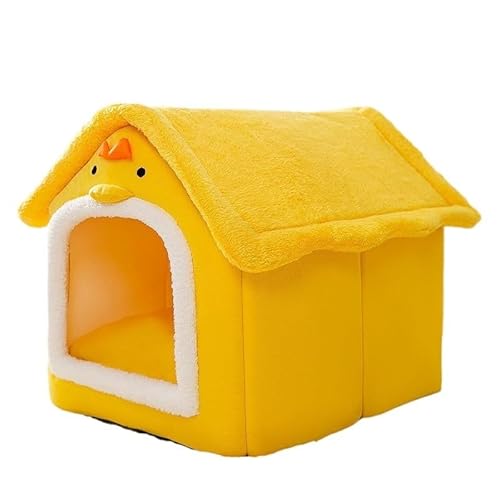 Haustiere Welpenhöhle Sofa Faltbares Haustierhaus Indoor Zwinger Kleine Hunde Katzen Winter Warm Luxusbett Weiche Matte Nest Kawaii (Farbe: 04, Größe: S innerhalb 3,5 kg Haustier) von CHRISK