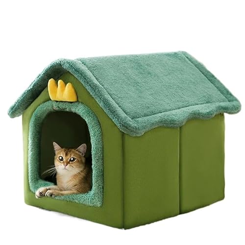 Haustiere Welpenhöhle Sofa Faltbares Haustierhaus Indoor Zwinger Kleine Hunde Katzen Winter Warm Luxusbett Weiche Matte Nest Kawaii (Farbe: 06, Größe: L innerhalb 14 kg Haustier) von CHRISK